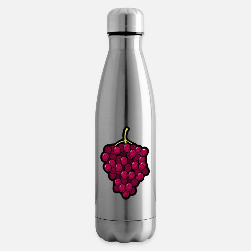 Smiley Grapes - Isolierflasche - Lightsilver