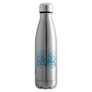 Faire du vélo - Bouteille isotherme - argent clair - Droite
