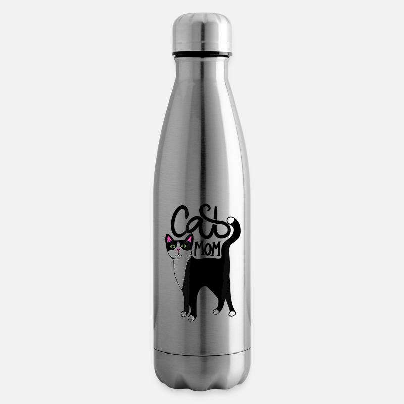 Katzen Mutter Cat Mom Mama - Isolierflasche - Lightsilver