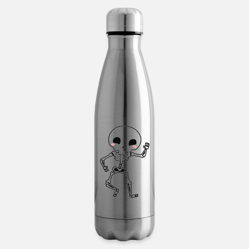 Squelette - Bouteille isotherme - argent clair