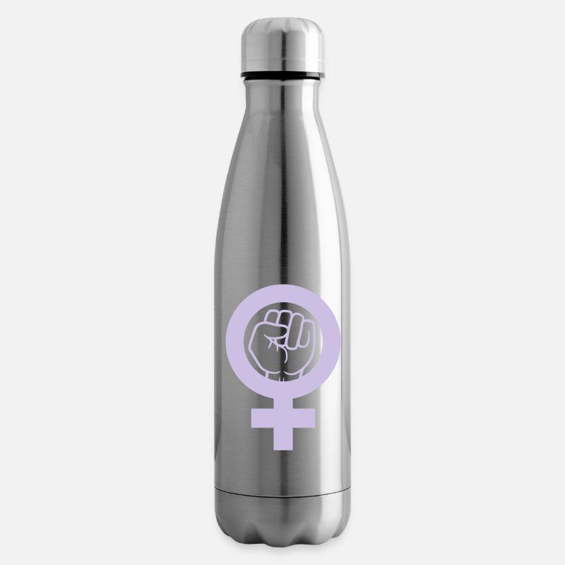 Rebellion Faust Feminist Symbol - Isolierflasche - Lightsilver