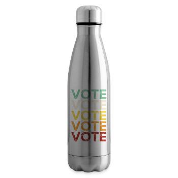 Vote Vote Vote Vote Vote - Insulated Water Bottle - silver - Right