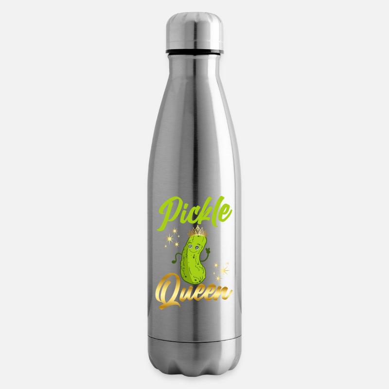 Cornichons Queen Concombre - Bouteille isotherme - argent clair