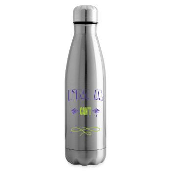 Golf Golf Clubs Geek Cadeau Drôles d’animaux Dictons - Bouteille isotherme - argent clair - Droite