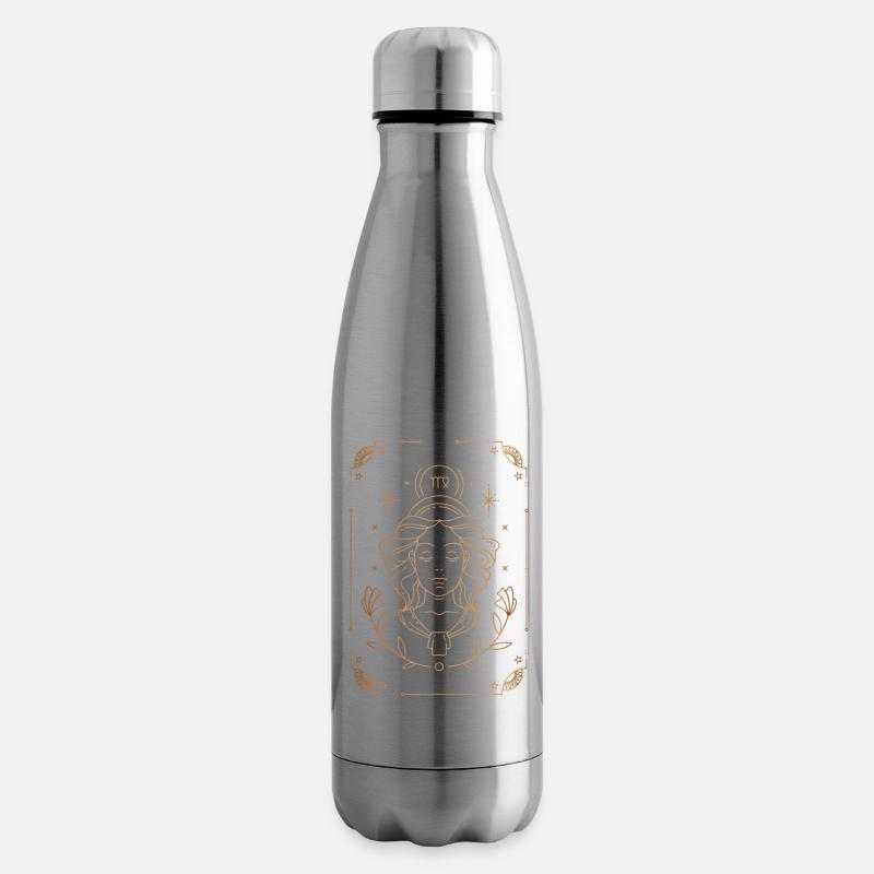Jungfrau-Zeichen: Sternbild - Isolierflasche - Lightsilver