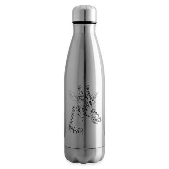 Girafe - Bouteille isotherme - argent clair - Droite