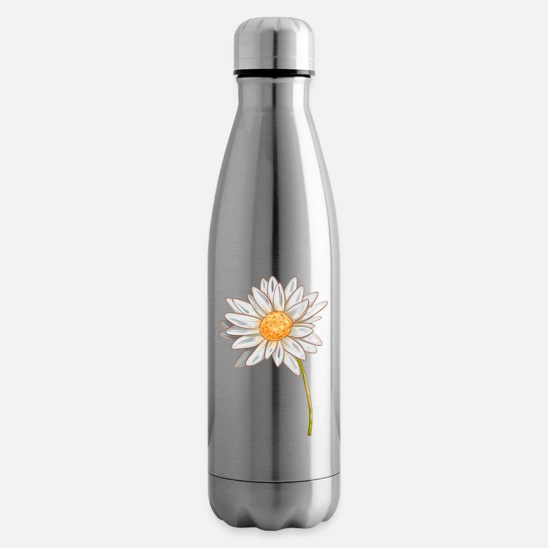 Gänseblümchen - Isolierflasche - Lightsilver