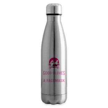 Never Underestimate A Girl With A Good Glove, Good - Isolierflasche - Lightsilver - Rechts
