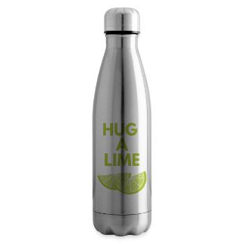 HUG A LIME - Insulated Water Bottle - silver - Right