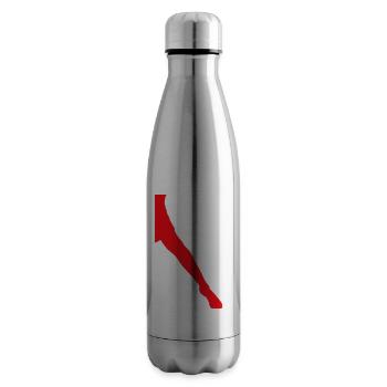 Leg Silhouette - Insulated Water Bottle - silver - Right