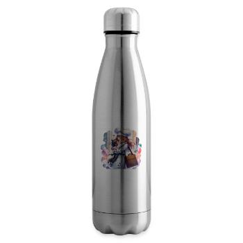 Eine Kochmutter umarmt ihr Kind - Isolierflasche - Lightsilver - Rechts