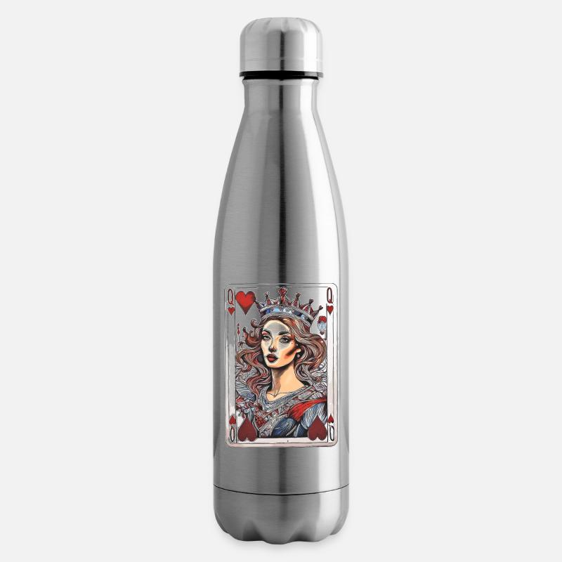 Herz Dame - Isolierflasche - Lightsilver