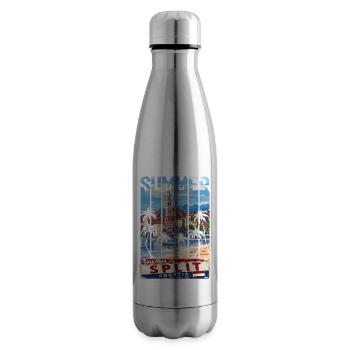 Croatia Croatia Hrvatska Ultra summer Split music - Insulated Water Bottle - silver - Right