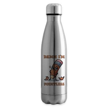 Damn I'm pointless - Insulated Water Bottle - silver - Right