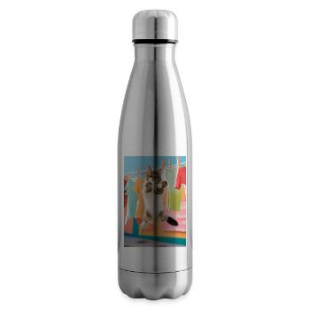 Cat wash - Insulated Water Bottle - silver - Right