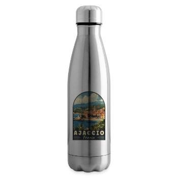 Discover Ajaccio In France Mediterranean Paradise - Insulated Water Bottle - silver - Right