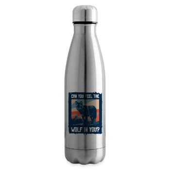 Wolf Werewolf - Insulated Water Bottle - silver - Right