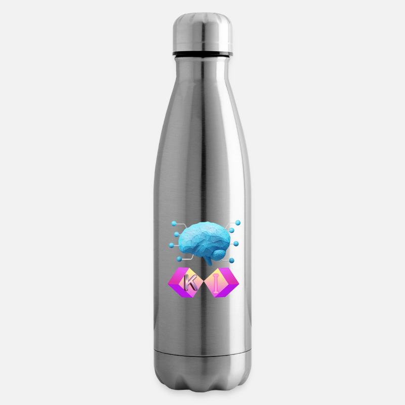Conception d’intelligence artificielle - Bouteille isotherme - argent clair
