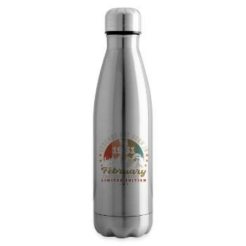 Born in February 1931 birthday joke retro 1931 - Insulated Water Bottle - silver - Right