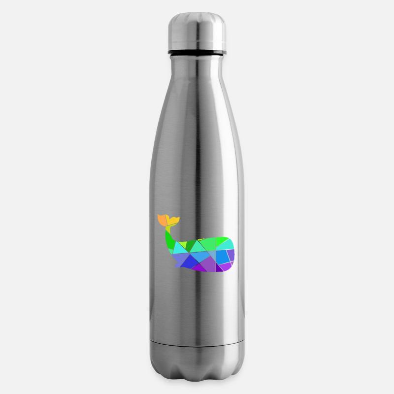 Wal bunte Geometrische Figuren - Isolierflasche - Lightsilver