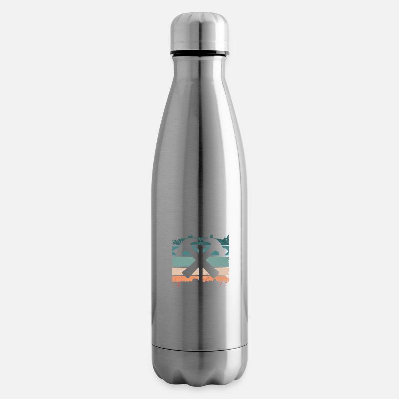 Papa Dachdecker Vater Dachdecken - Isolierflasche - Lightsilver