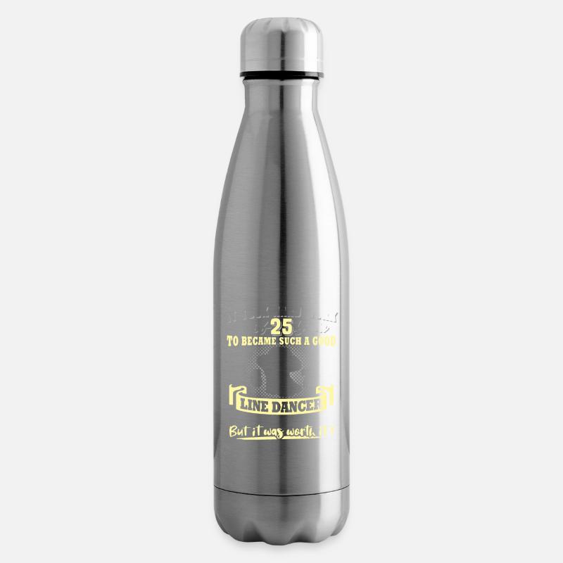Line Dancing 25. Geburtstag 25 Jahre Line Dance - Isolierflasche - Lightsilver