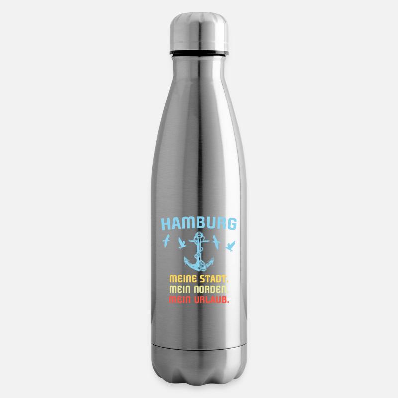 Hamburg Sprüche Hamburger Spruch - Isolierflasche - Lightsilver
