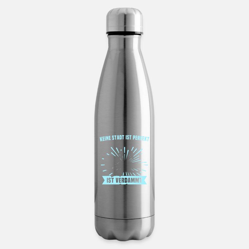 Büsum Sprüche Büsumer - Isolierflasche - Lightsilver