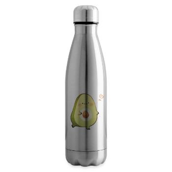 Embracing avocado - Insulated Water Bottle - silver - Right