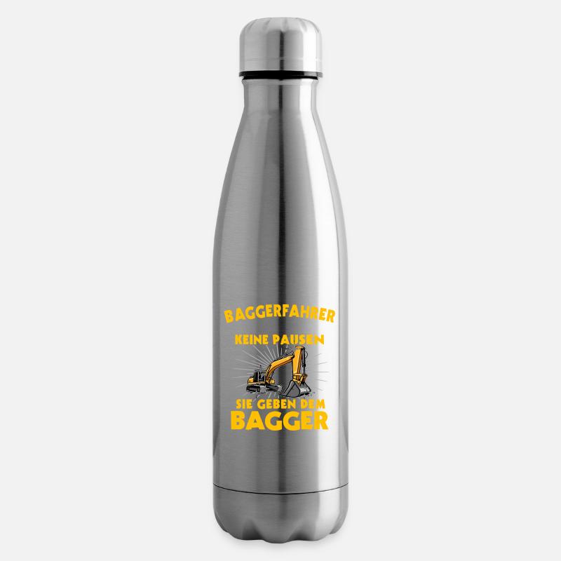 Baggerführer - Isolierflasche - Lightsilver