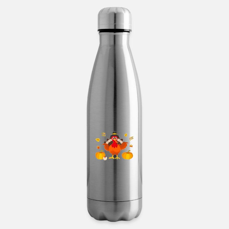 Truthahn Spruch - Isolierflasche - Lightsilver