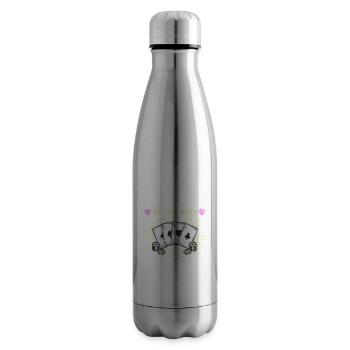 Poker Poker Players - Insulated Water Bottle - silver - Right