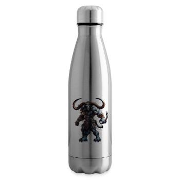 Minotaur / griechische Mythologie / Kreatur - Isolierflasche - Lightsilver - Rechts