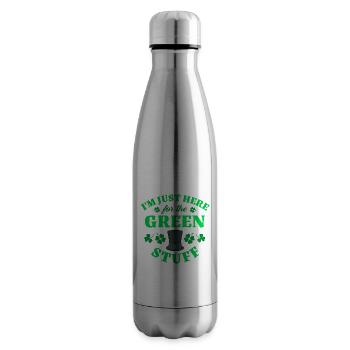 Fête de la Saint-Patrick - Bouteille isotherme - argent clair - Droite