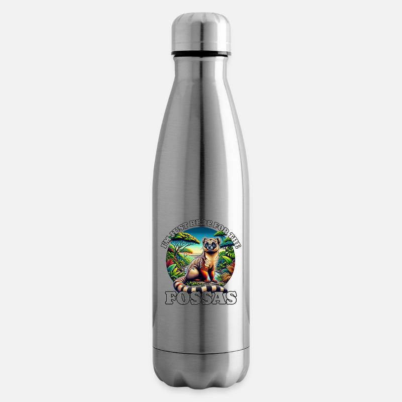 Fossa Madagascar Fossas - Bouteille isotherme - argent clair