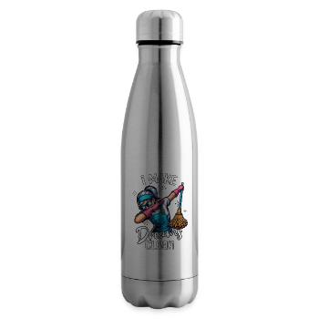 Femme de ménage - Bouteille isotherme - argent clair - Droite