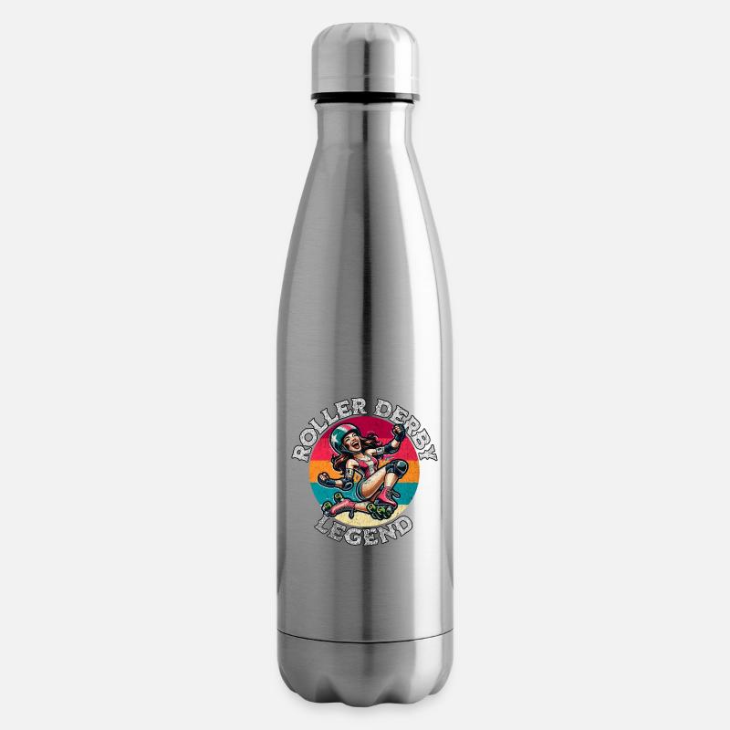 Légende du roller derby - Bouteille isotherme - argent clair