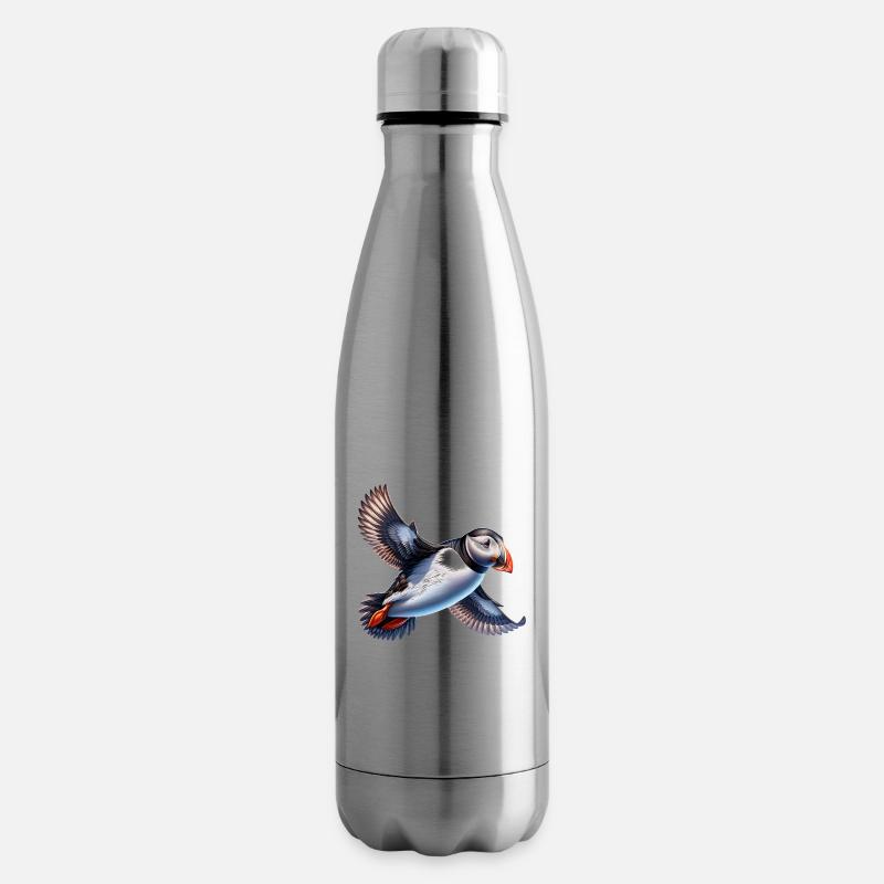 macareux - Bouteille isotherme - argent clair