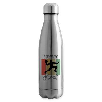 Joueur de ballon chasseur - Bouteille isotherme - argent clair - Droite