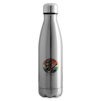 Screw Goat Sayings - Insulated Water Bottle - silver - Right