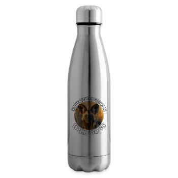 painted hunting dog - Insulated Water Bottle - silver - Right