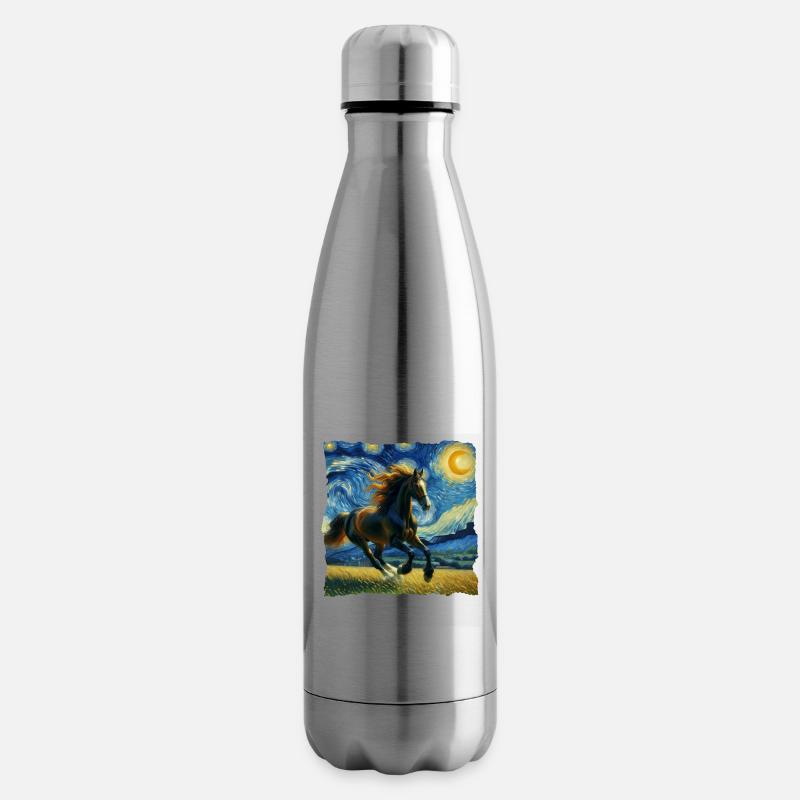 Andalusier Starry Night - Isolierflasche - Lightsilver