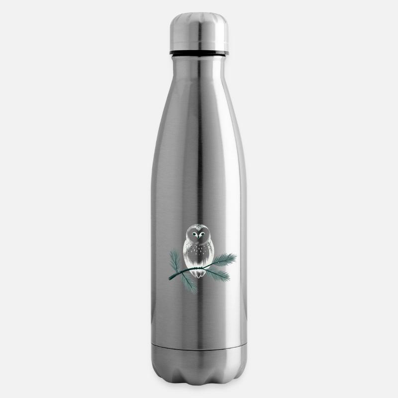 Wintereule - Isolierflasche - Lightsilver