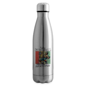 Drôle de dicton de paddleball - Bouteille isotherme - argent clair - Droite