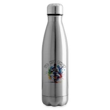Dictons de capoeira - Bouteille isotherme - argent clair - Droite