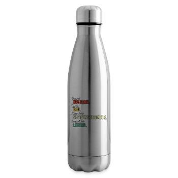 Systems Engineer Dad - Insulated Water Bottle - silver - Right