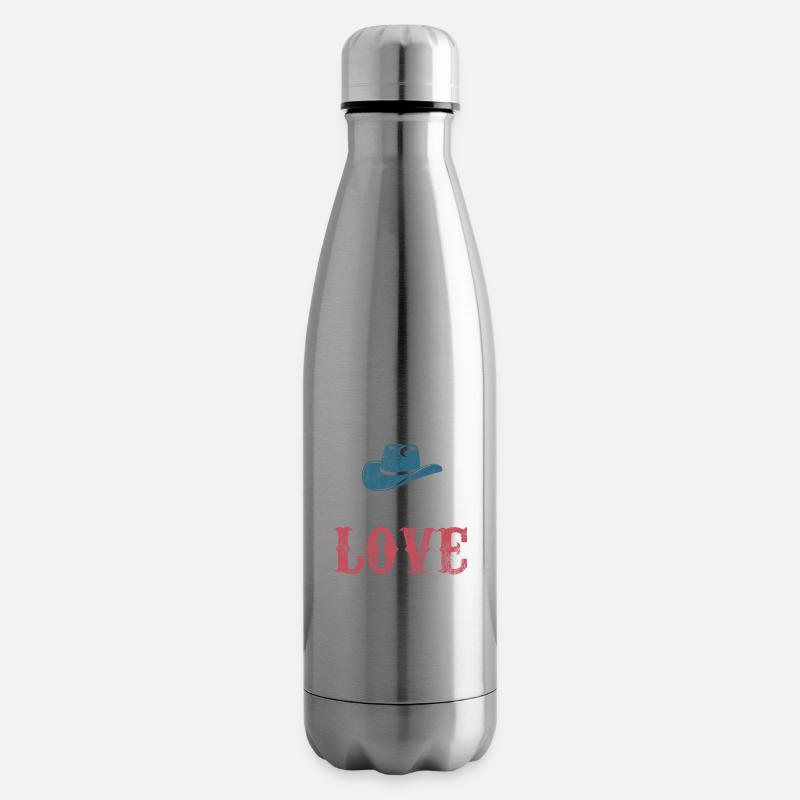 Live Love Linedance Linedancing Fan - Geschenk - Isolierflasche - Lightsilver