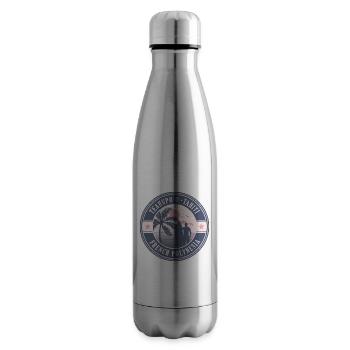 Teahupo'o Tahiti Französisch Polynesien Vintage Surfen - Isolierflasche - Lightsilver - Rechts