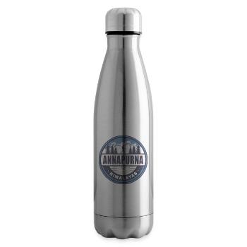 Annapurna Himalaya Nepal Vintage Wanderdesign - Isolierflasche - Lightsilver - Rechts