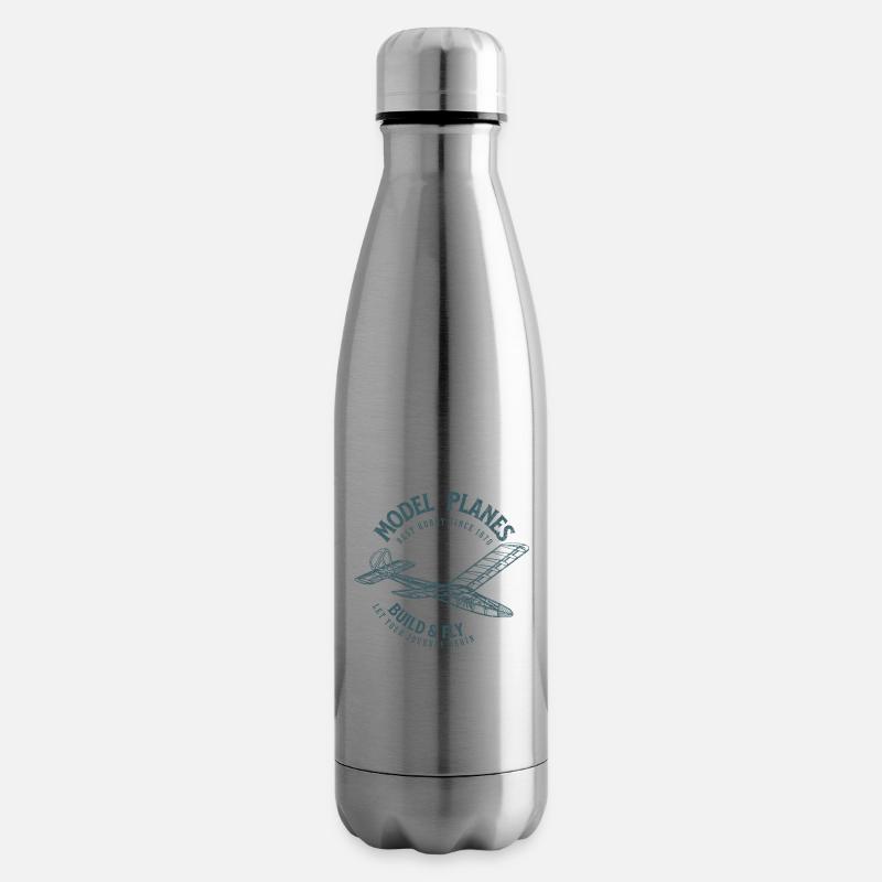 Maquettes d’avions - Bouteille isotherme - argent clair